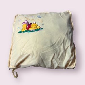 Vintage Baby Disney Winnie The Pooh And Piglet Blanket Quilt Play Mat In A Bag